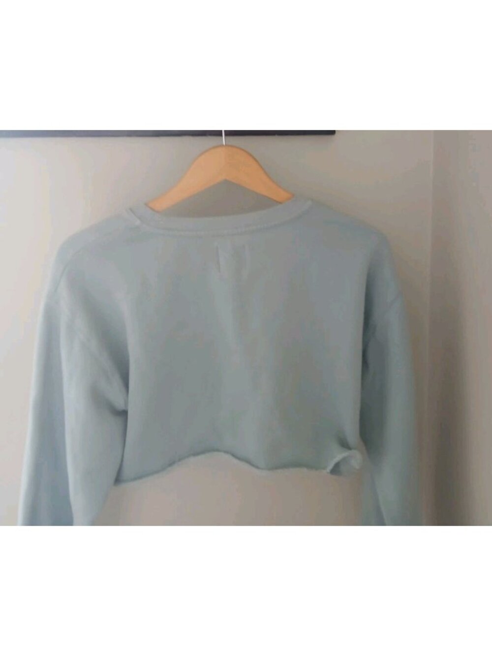 Aritzia Tna Cozy AF Fleece Cropped Raw Hem Sweatshirt - Picture 8 of 9